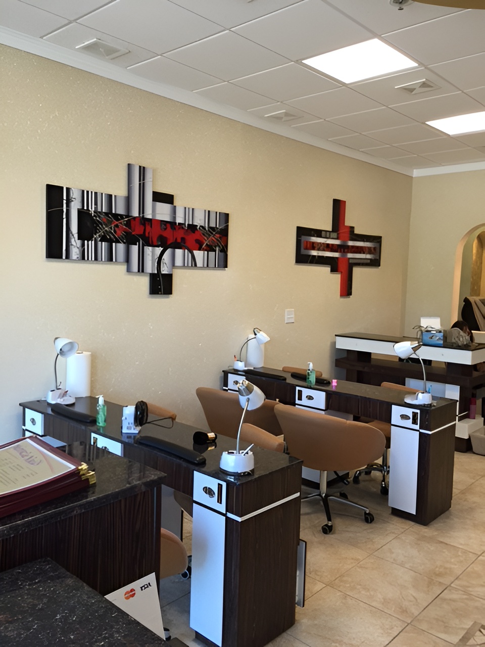 Professional manicure stations