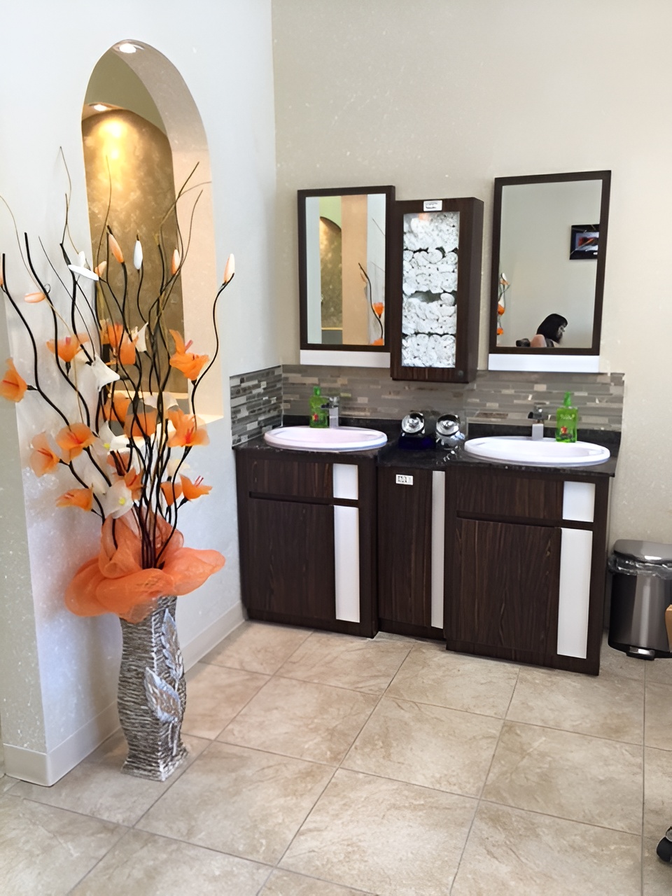 Clean and elegant sink area